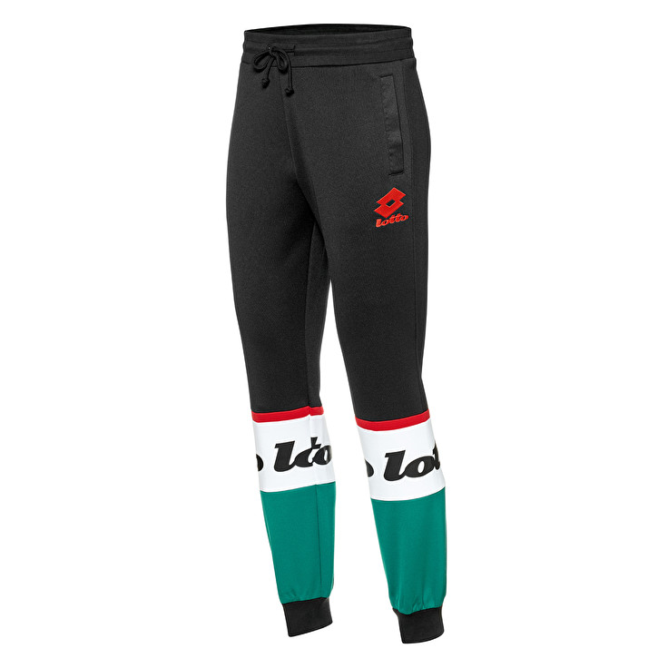 Lotto Athletica Prime Ii Cuff Pl Jogging Hombre - Negras/Blancas/Verde - Colombia NOVFCUL-36